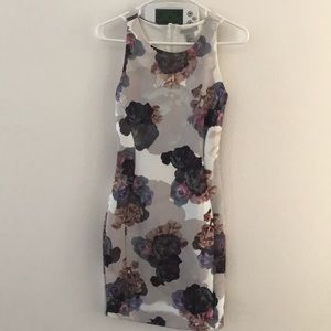 H&M Foral bodycon dress